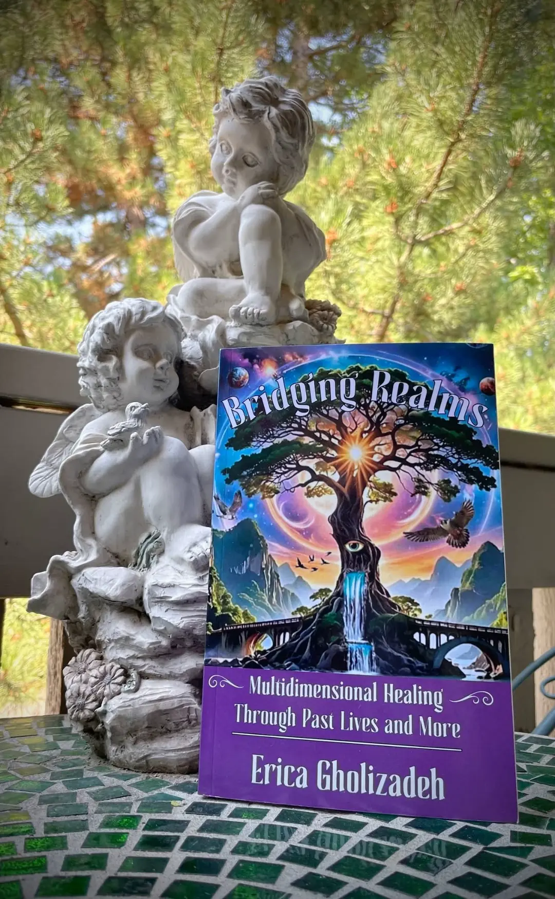 Bridging Realms by Erica Gholizadeh — the actual book cover