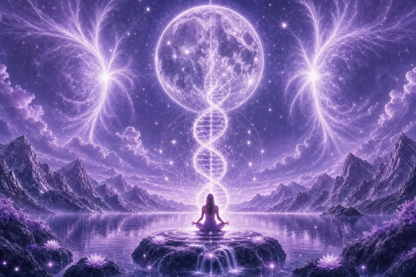Meditative healing energy visualization